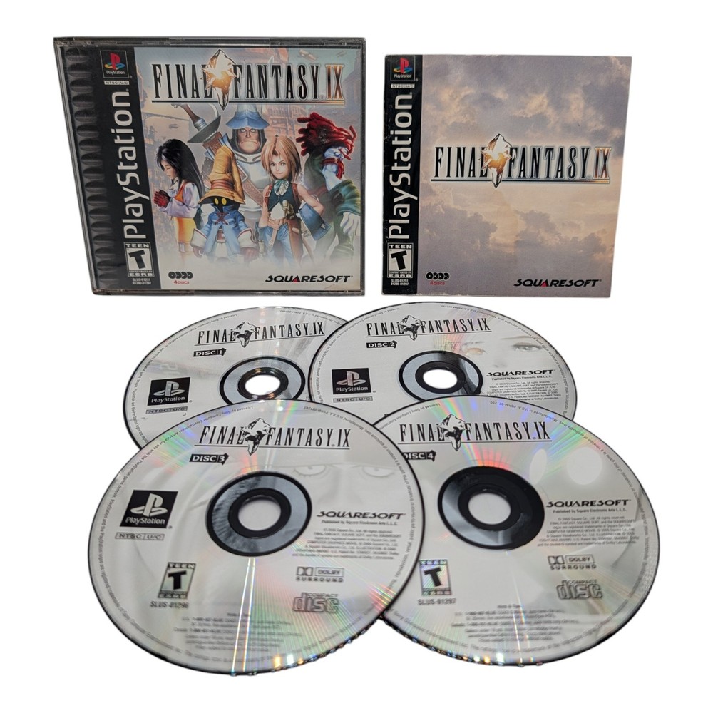 Final Fantasy IX 9 Black Label CIB PS1 Sony PlayStation 1 - Rough Manual