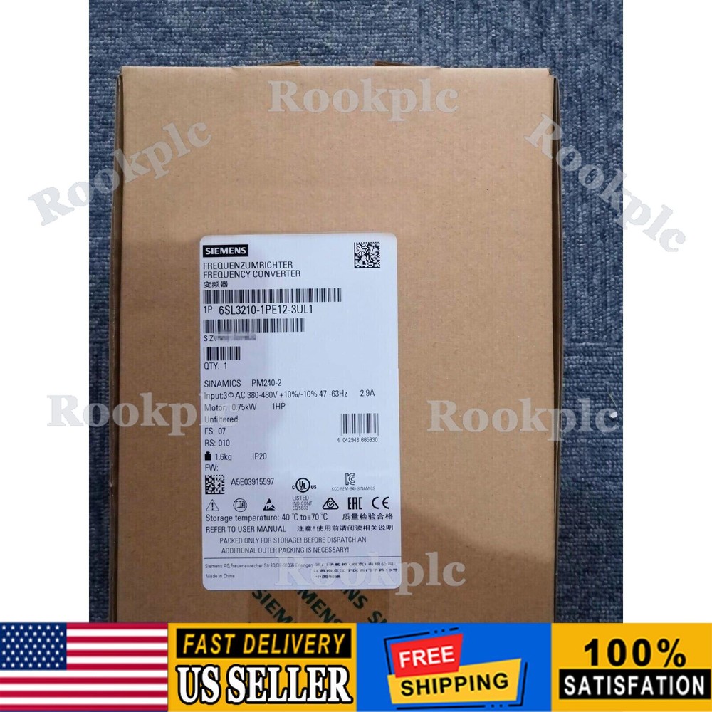 New Siemens 6SL3210-1PE12-3UL1 SINAMICS PM240-2 Unfiltered 6SL3 210-1PE12-3UL1