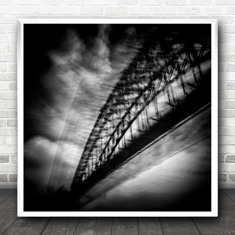 Urban Abstraction Sydney Street Impression Harbour Square Wall Art Print
