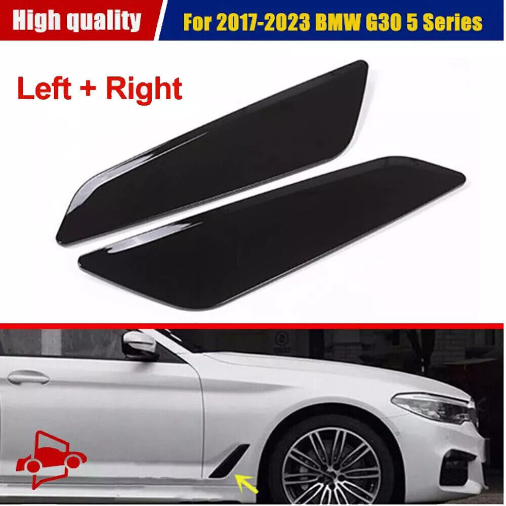 Replacement Front Fender Side Vent Cover Trim For 18-23 BMW 5 Series G30/G38 2pc
