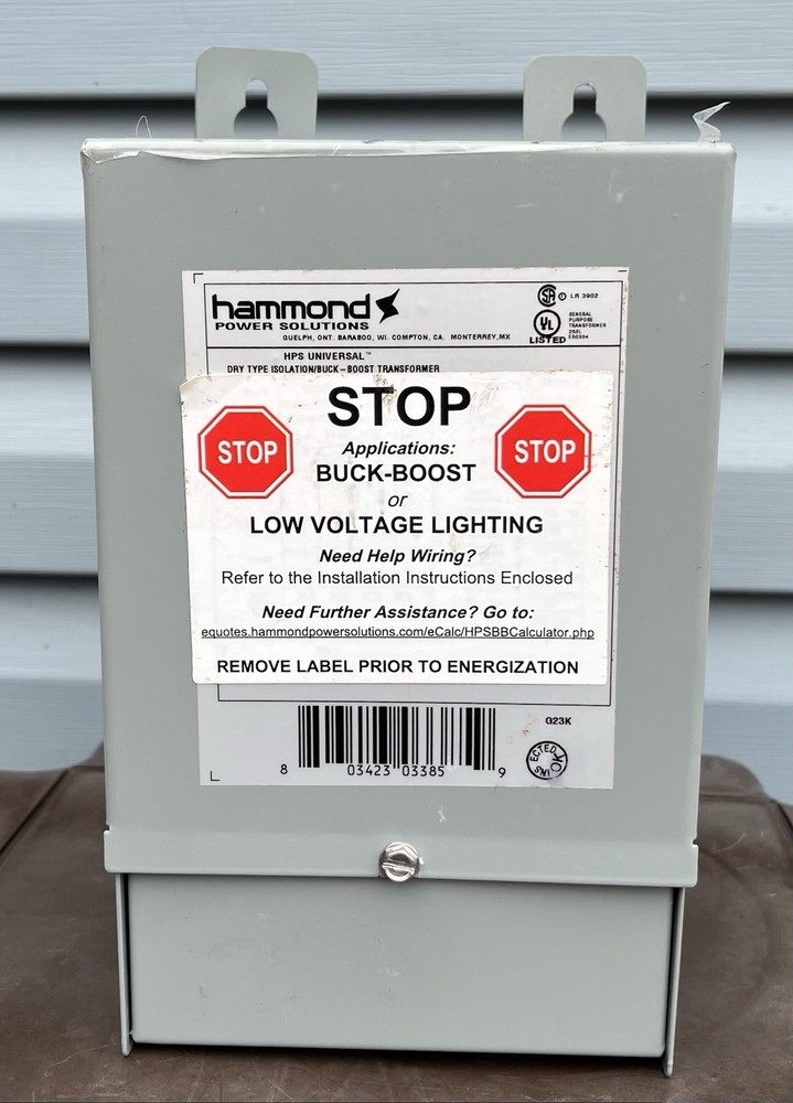 Hammond Power Solutions Transformer Buck Boost Series AB00821421 New Without Box