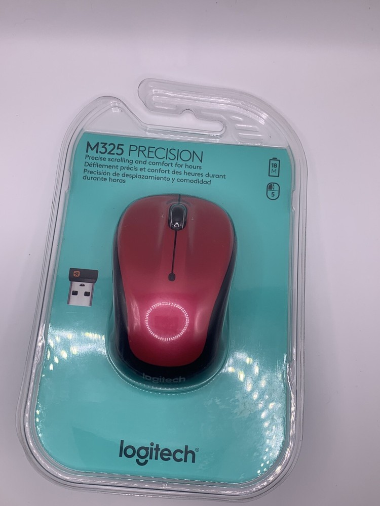 Brand New Logitech M325 Wireless Mouse Brilliant Rose