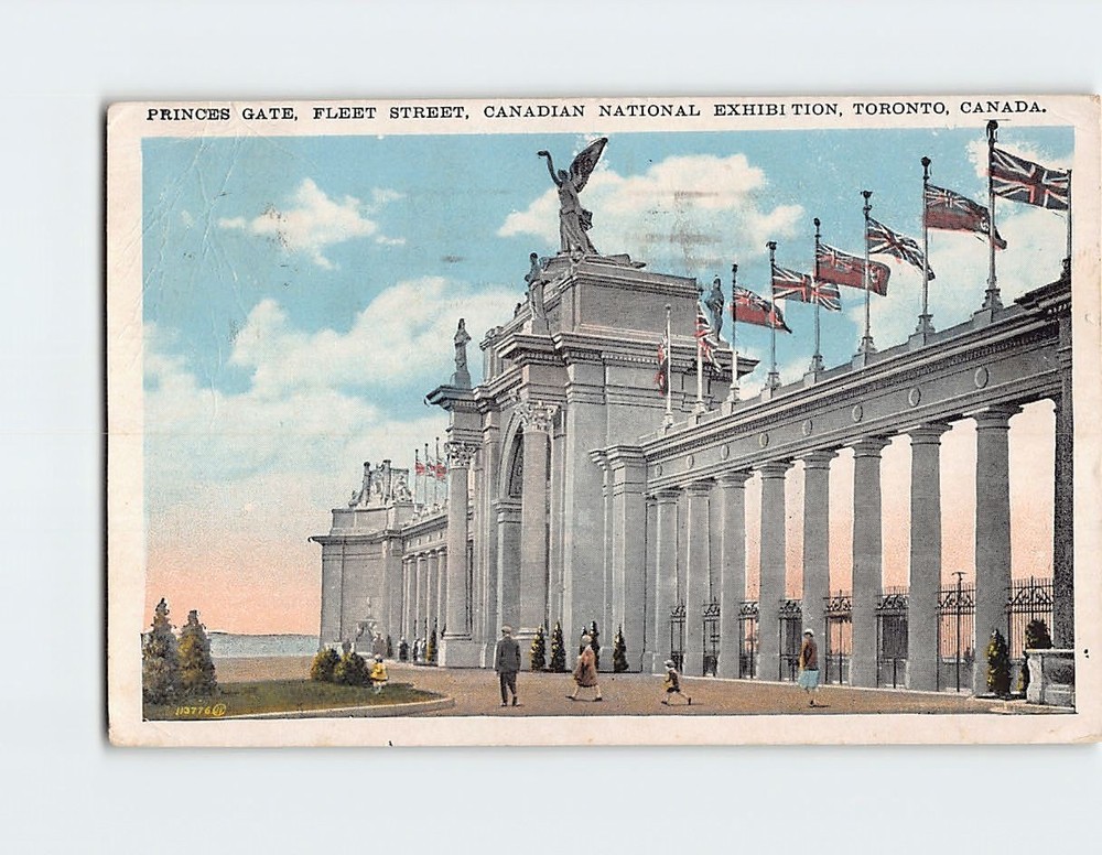 Postcard Princes Gate Canadian National Exhibition Toronto Ontario Canada
