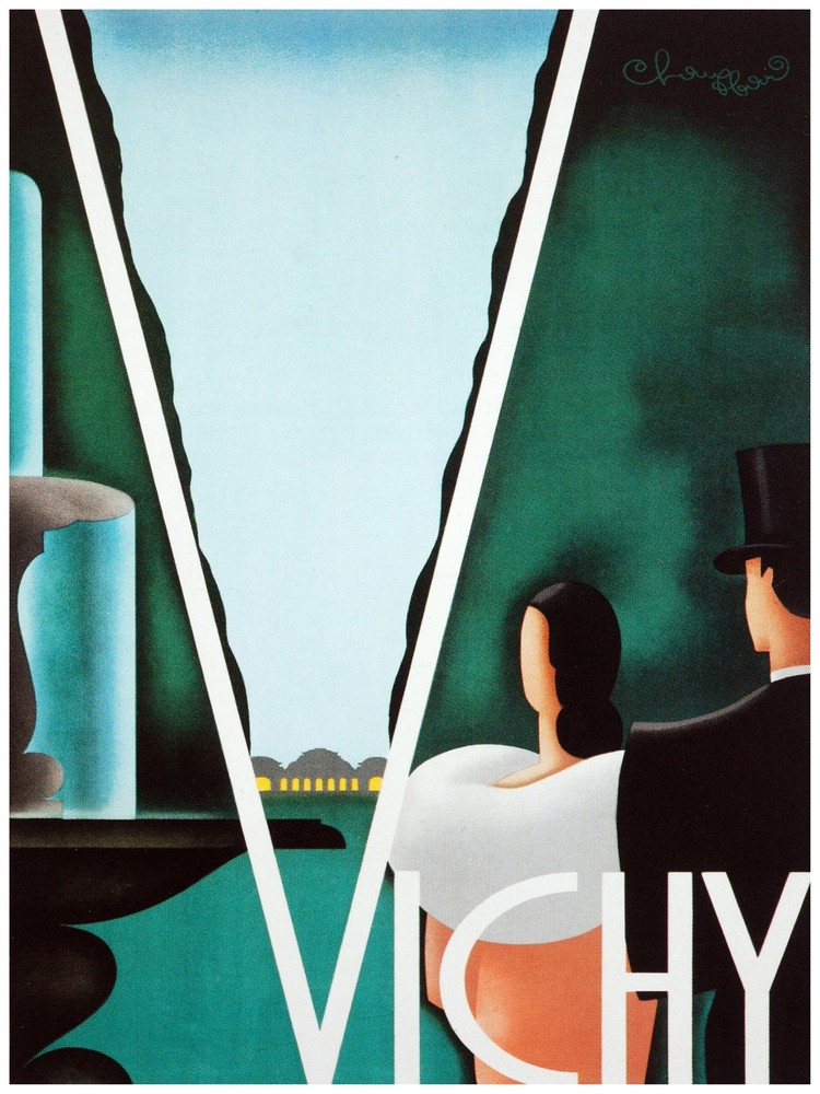 7927.Decoration Poster.Home Room wall interior design.Vichy France.Travel decor