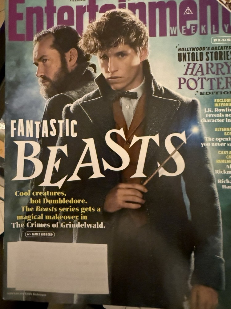 ENTERTAINMENT WEEKLY - October 19 - 26, 2018 - Fantastic BEASTS