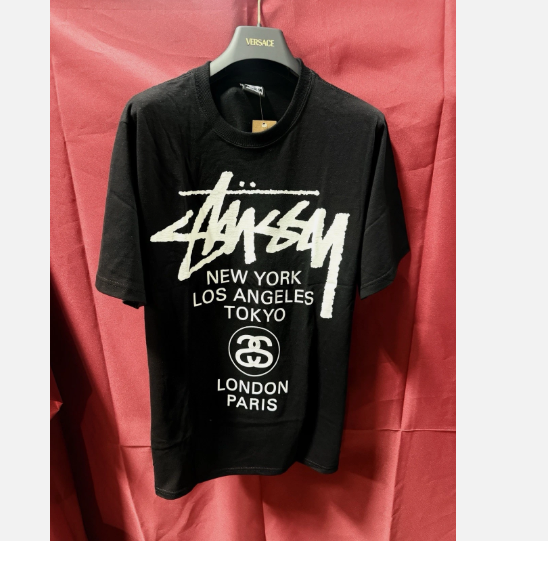 STUSSY World Tour Tee Shirt Logo 2025 Sz Large T-Shirt AUTHENTIC NWT
