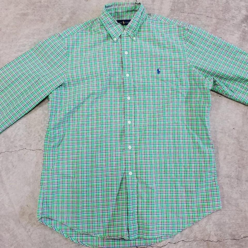 Polo Ralph Lauren Green Plaid Button Up Shirt