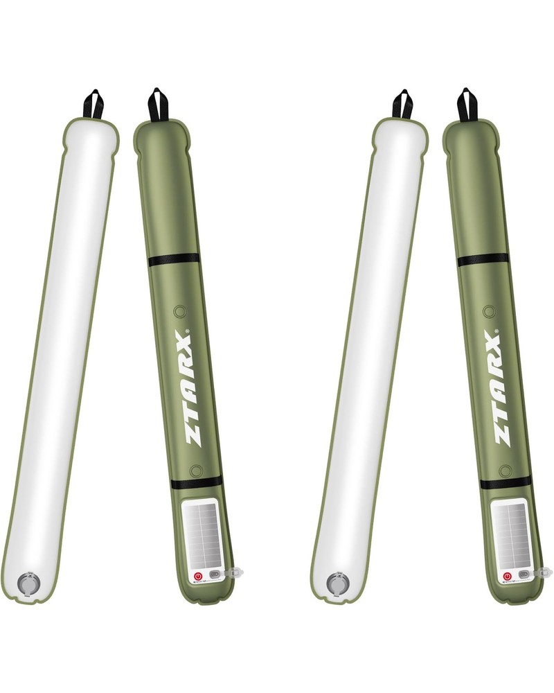 Solar/Type-C Rechargeable Camping Light Bar, IP66 Waterproof LED Tube, TPU Ul...