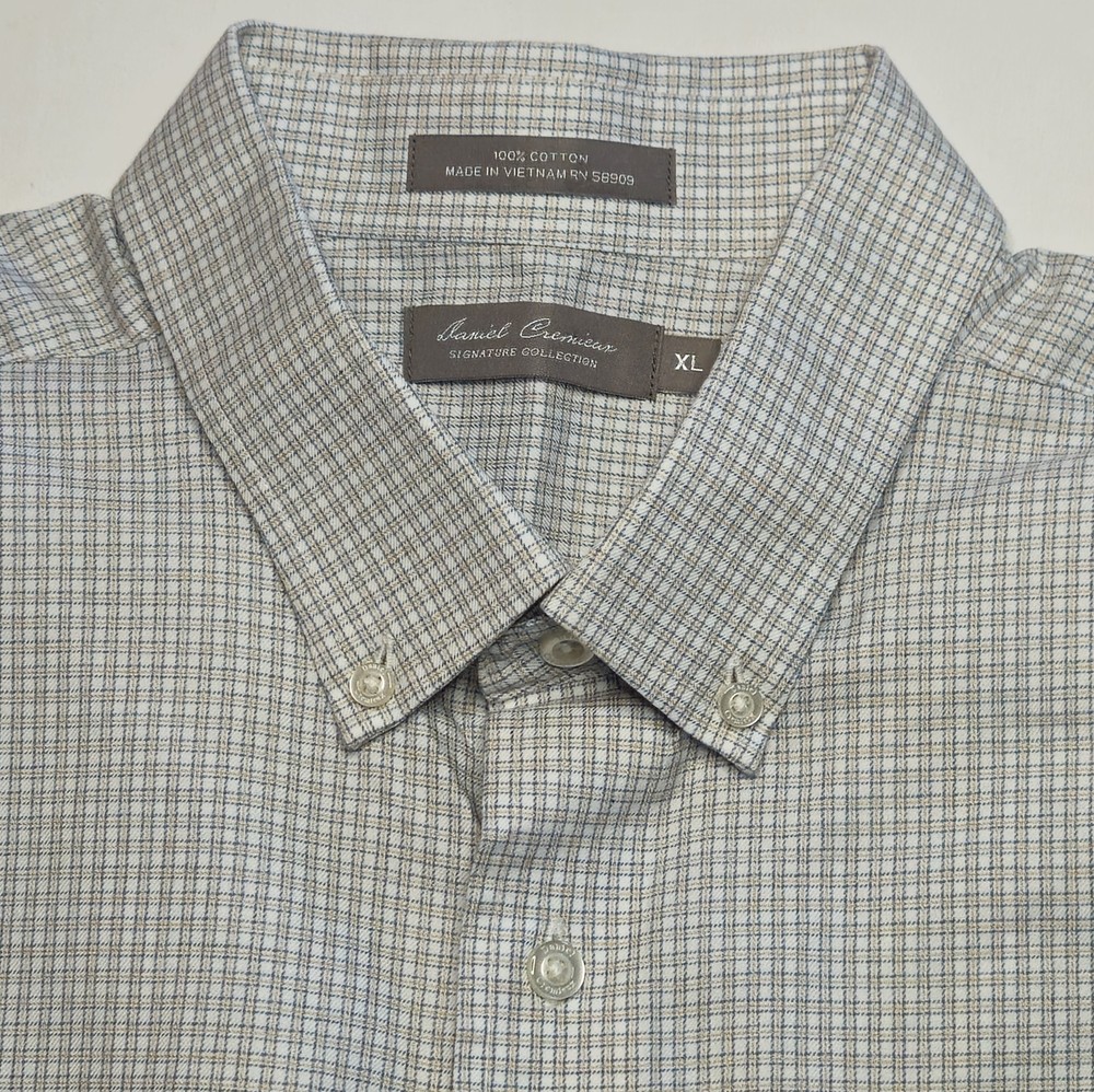 Mens Daniel Cremieux Signature Collection Long Sleeve Plaid Button Up Shirt XL