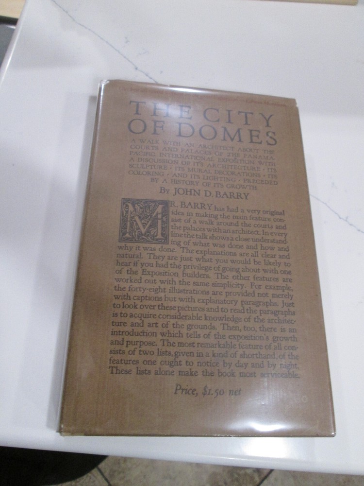 BARRY The City of Domes Panama-Pacific International Exposition IN JACKET! 1915