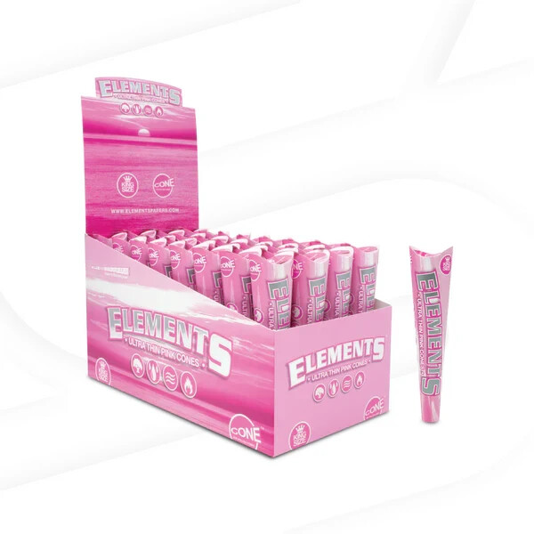 Pink King Size Elements Cones 3-Pack Display of 32