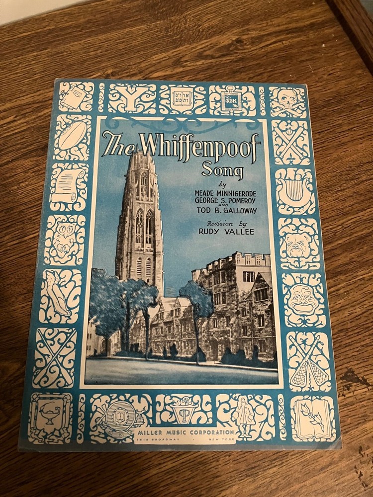 Vintage Sheet Music - The Whiffenpoof Song