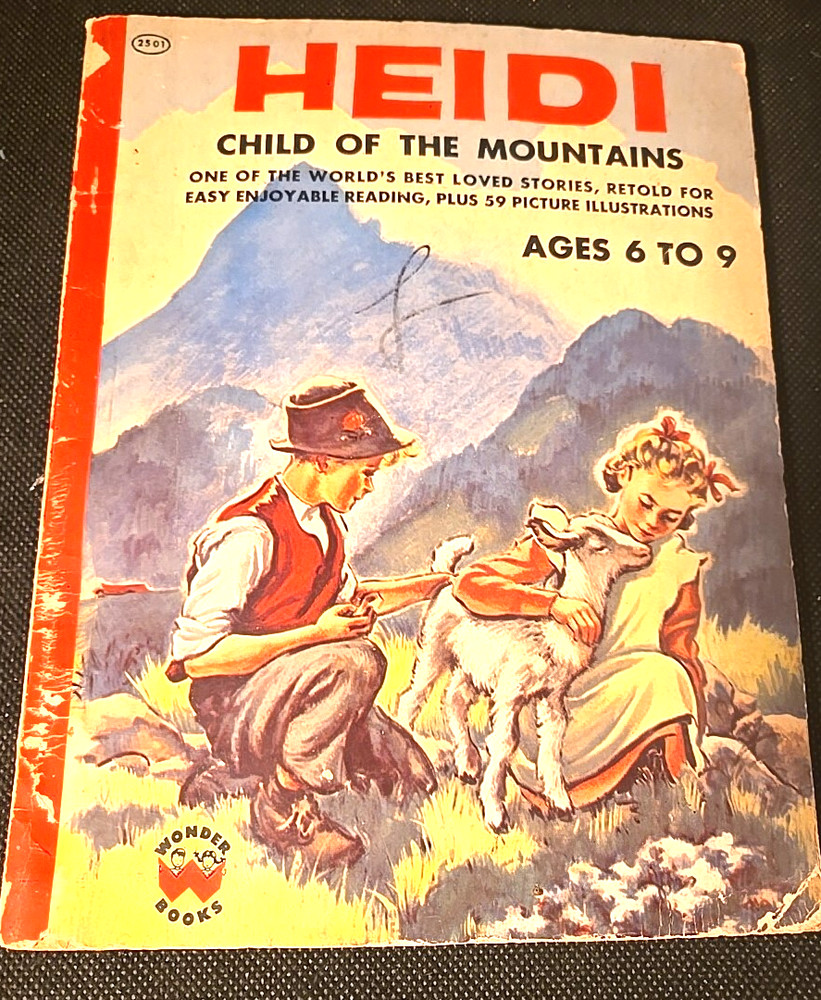 Heidi Child of the Mountains Wonder books Vintage Paperback 1954