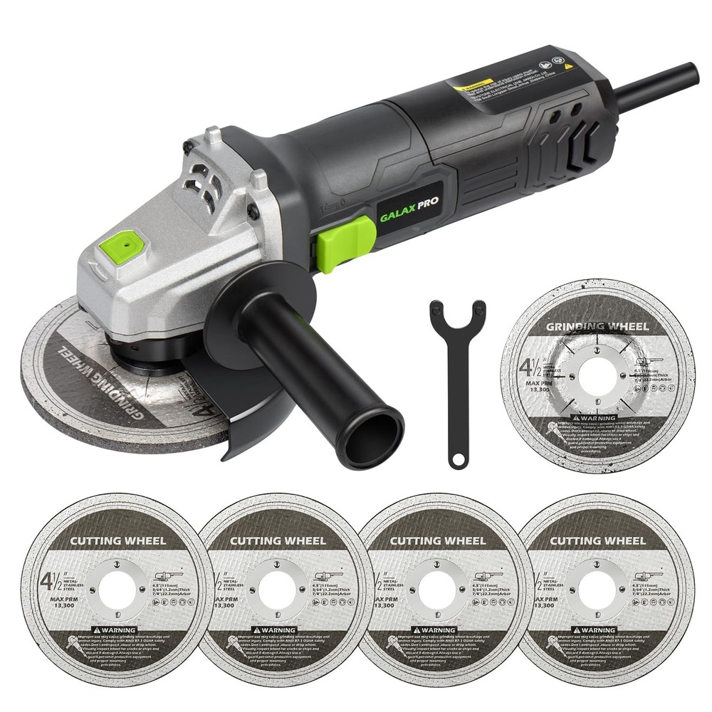 750W Electric Angle Grinder with 4.0A Motor for Powerful Cutting & Grinding