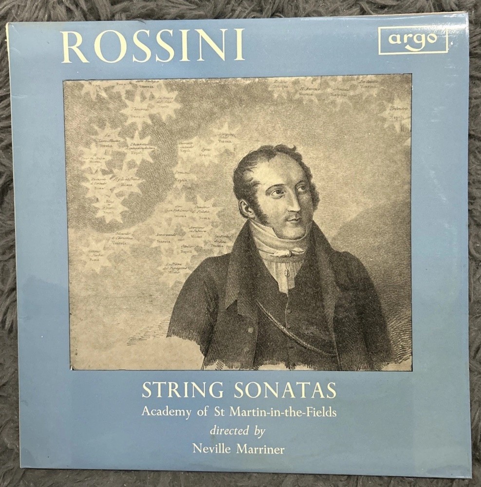 Rossini String Sonatas-Marriner/Academy Of St. Martin-Argo-Stereo ZRG 506 LP NM-image