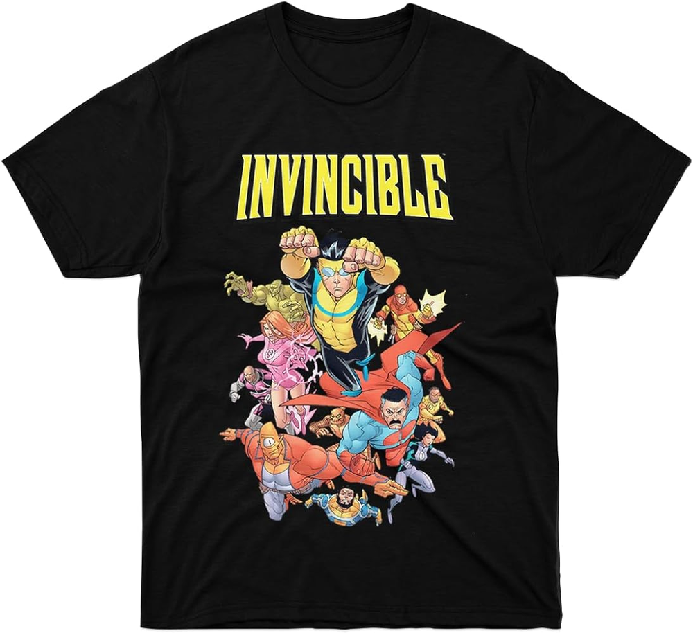 NEW Invincible S-5XL T Shirt Heavy Cotton Black MC763