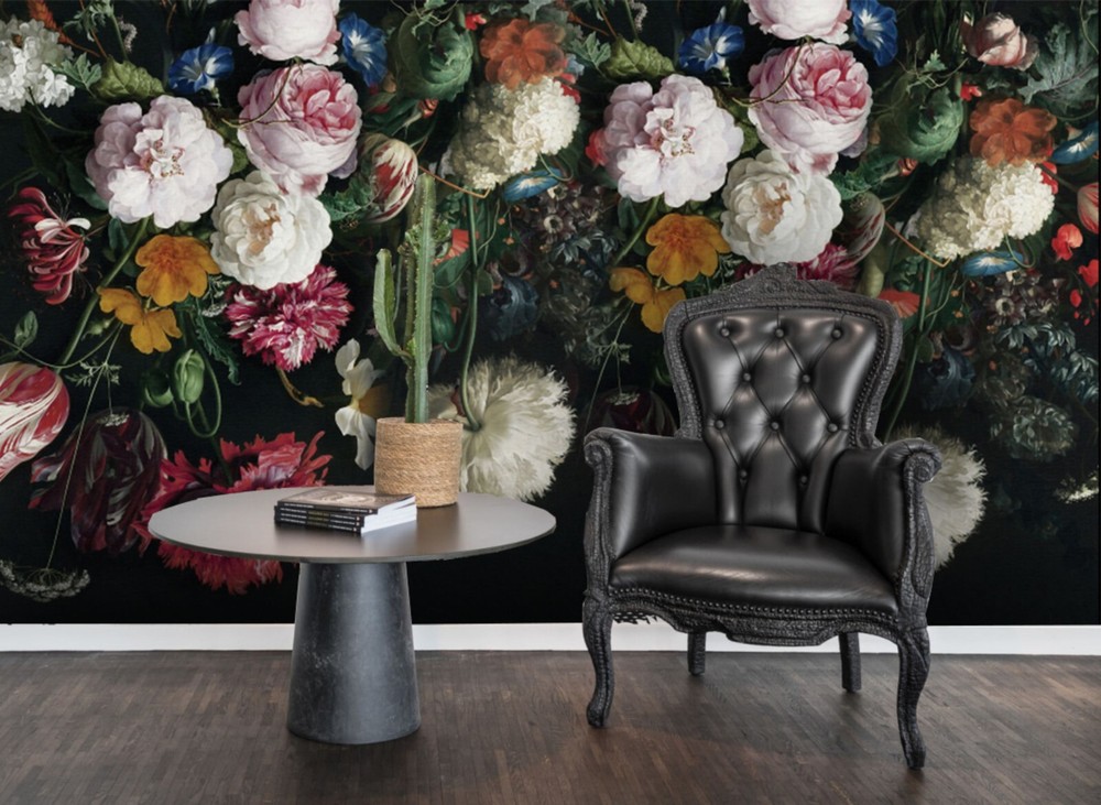 3D Floral Leaf Wall Pattern Self-adhesive Removeable Wallpaper Wall Mural1