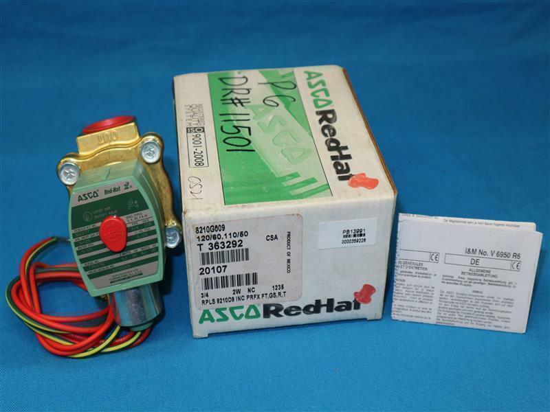 Asco Red-Hat 8210G009 Solenoid Valve New NOB 30 Days Warranty Fast Shipping