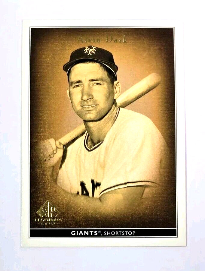 2002 SP Legendary Cuts Alvin Dark New York Giants #2