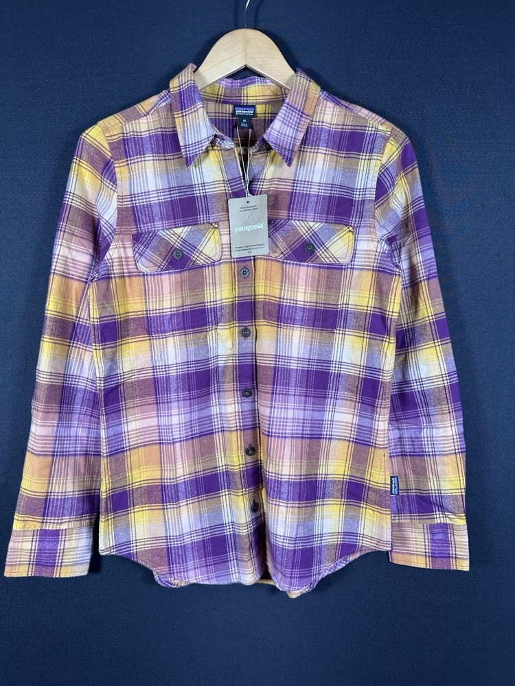Patagonia Women's Long Sleeve Organic Cotton Midweight Fjord Flannel Shirt XS