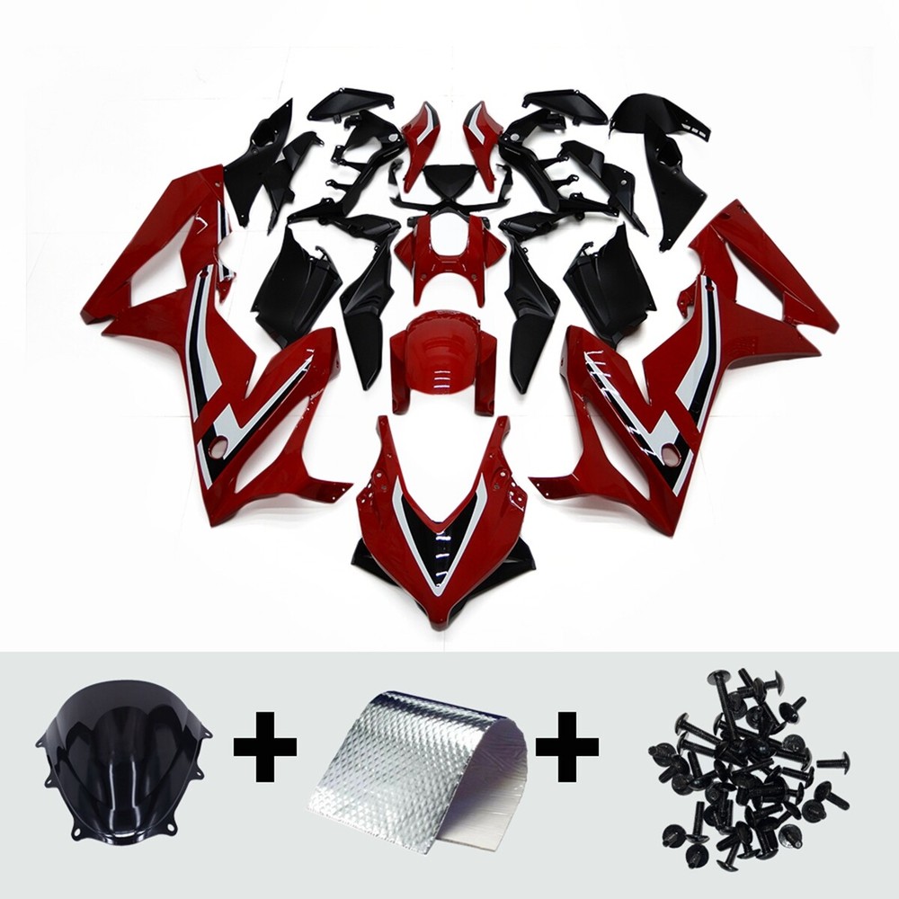 ABS Plastic Fairing Kit Red Black for 2019-2020 Honda CBR650R Injection Bodywork