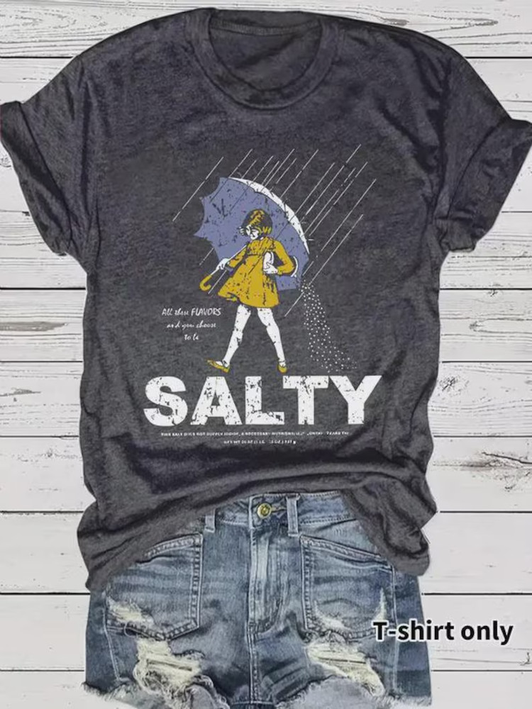 Salty Girl Tee: Women's Vintage T-Shirt
