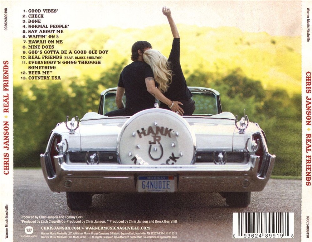 Chris Janson Real Friends New Cd
