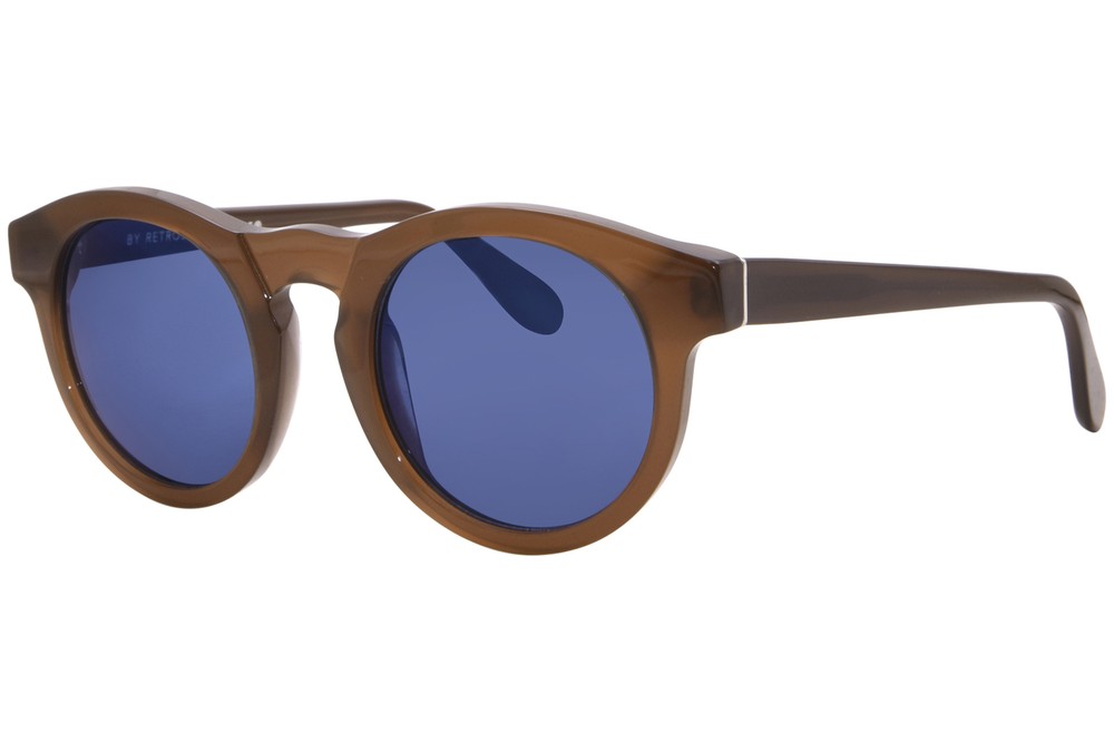 RetroSuperFuture Boy PYW/R F16  Sunglasses Brown/Transparent/Solid Blue 50mm