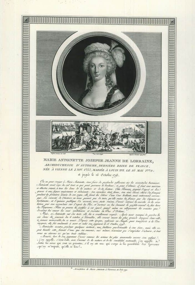 Portrait of Marie Antoinette of Austria