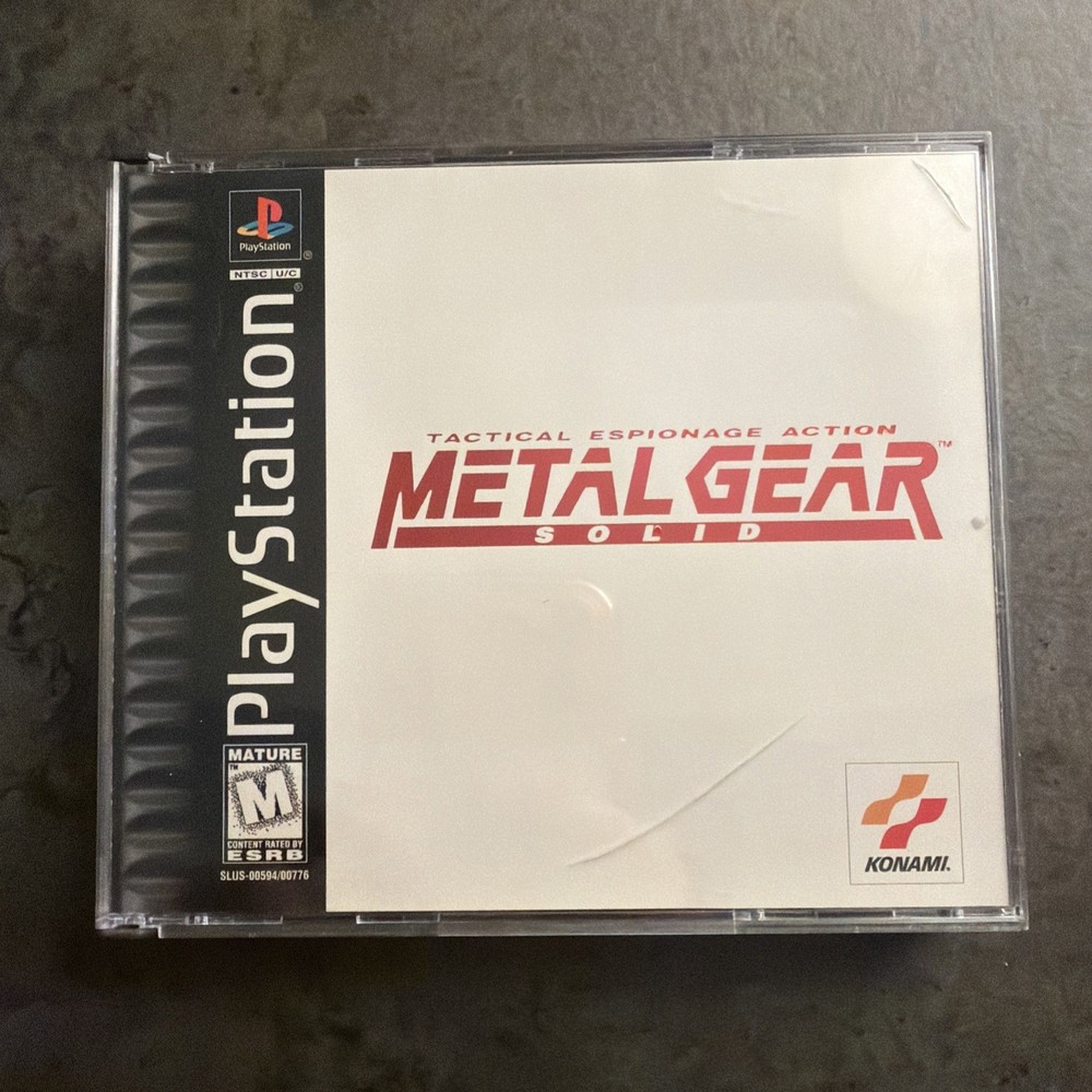 Metal Gear Solid (Sony PlayStation 1, 1998) PS1 CIB Complete Black Label TESTED
