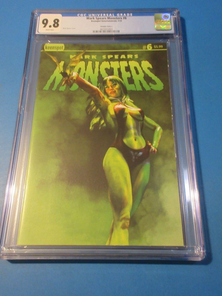 Mark Spears Monsters #6 Vampirella variant CGC 9.8 NM/M Gorgeous gem Wow