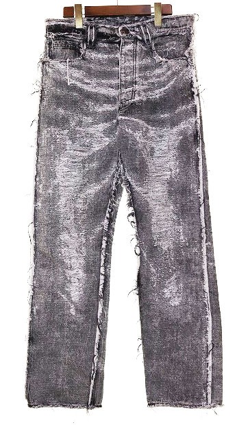 TAAKK 24AW STRAIGHT DENIM PANTS BLACK CHEMICAL SIZE2 TA24AW-PT052 Straight