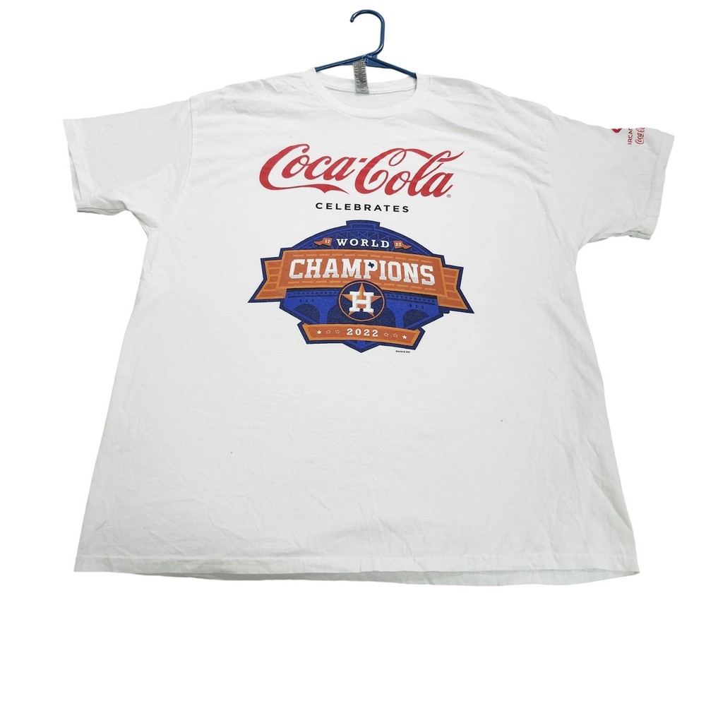 Houston Astros Shirt Mens XL White MLB Baseball Gildan 2022 World Champions Tee