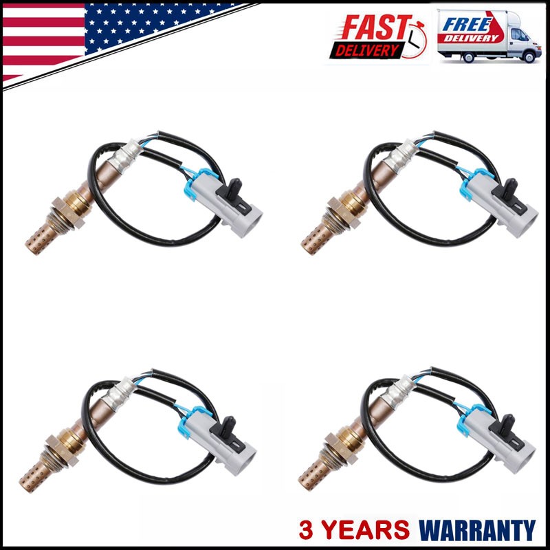 4Pcs Upstream+Downstream Oxygen O2 Sensors For Chevy Tahoe GMC Sierra Yukon 5.3L