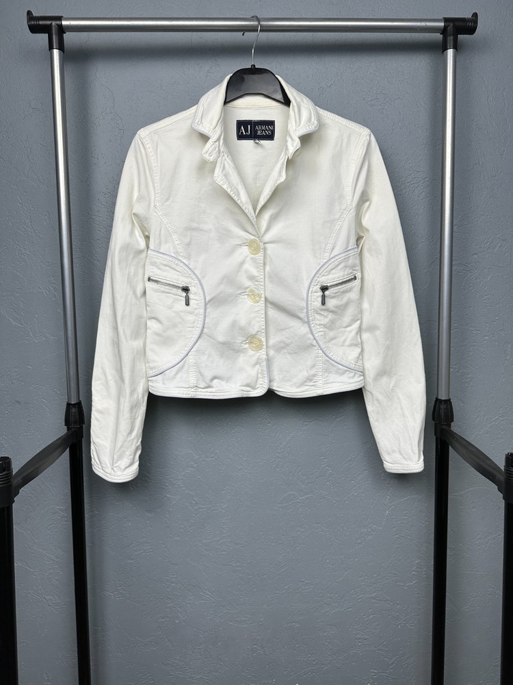 Armani Jeans Vintage Womens Blazer Jacket Size USA 10