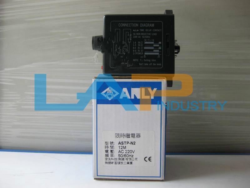 1PCS New For ANLY Time Relay ASTP-N2 12M 220V