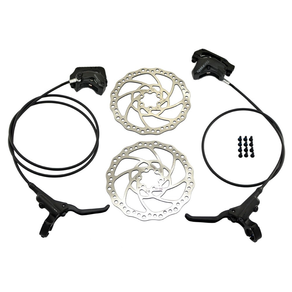 TEKTRO HD-M750 Hydraulic Disc Brake Set 4-Piston Caliper w/ 180mm Rotor