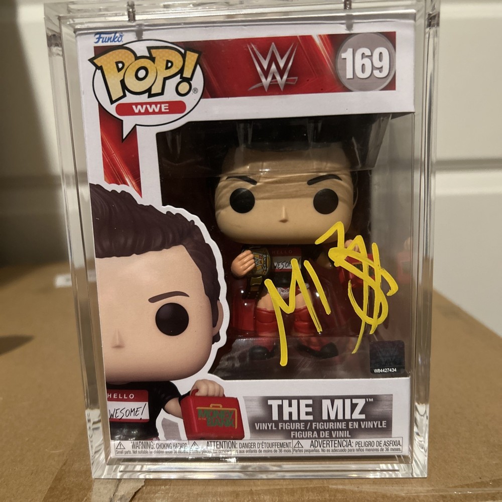 Funko Pop WWE The Miz #169 Signed/Beckett Authentication