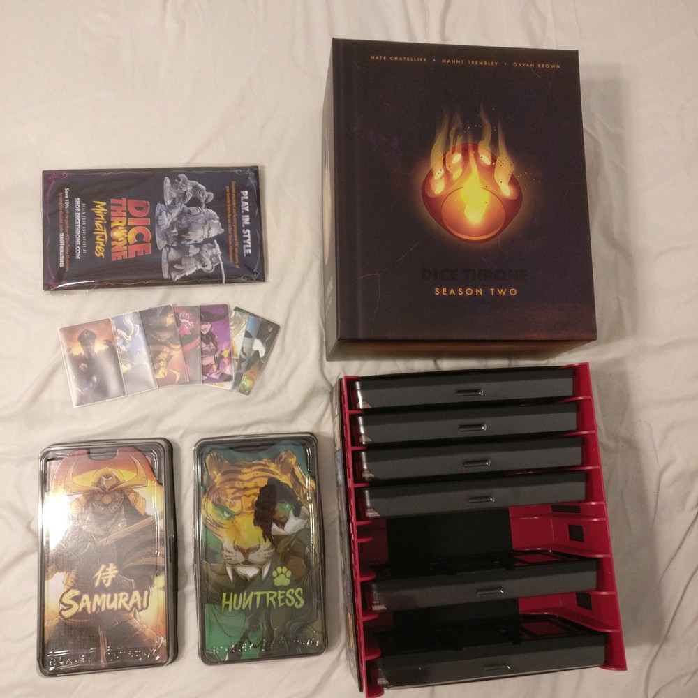 Dice Throne Season Two Battle Chest - w/ Promo cards, gamegenic sleeves