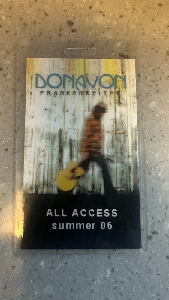 road crew issued DONAVON all access pass