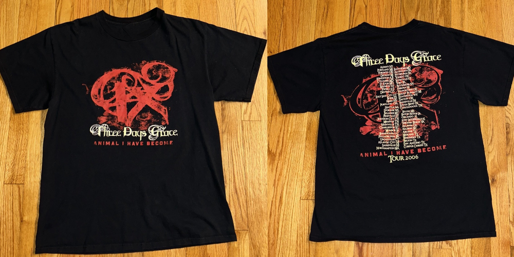 Vintage Three Days Grace 2006 1X Tour T-shirt Unisex Tee All sizes BO2121