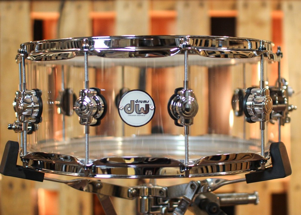 DW 6x14 Clear Acrylic Snare Drum DDAC0614SSCL