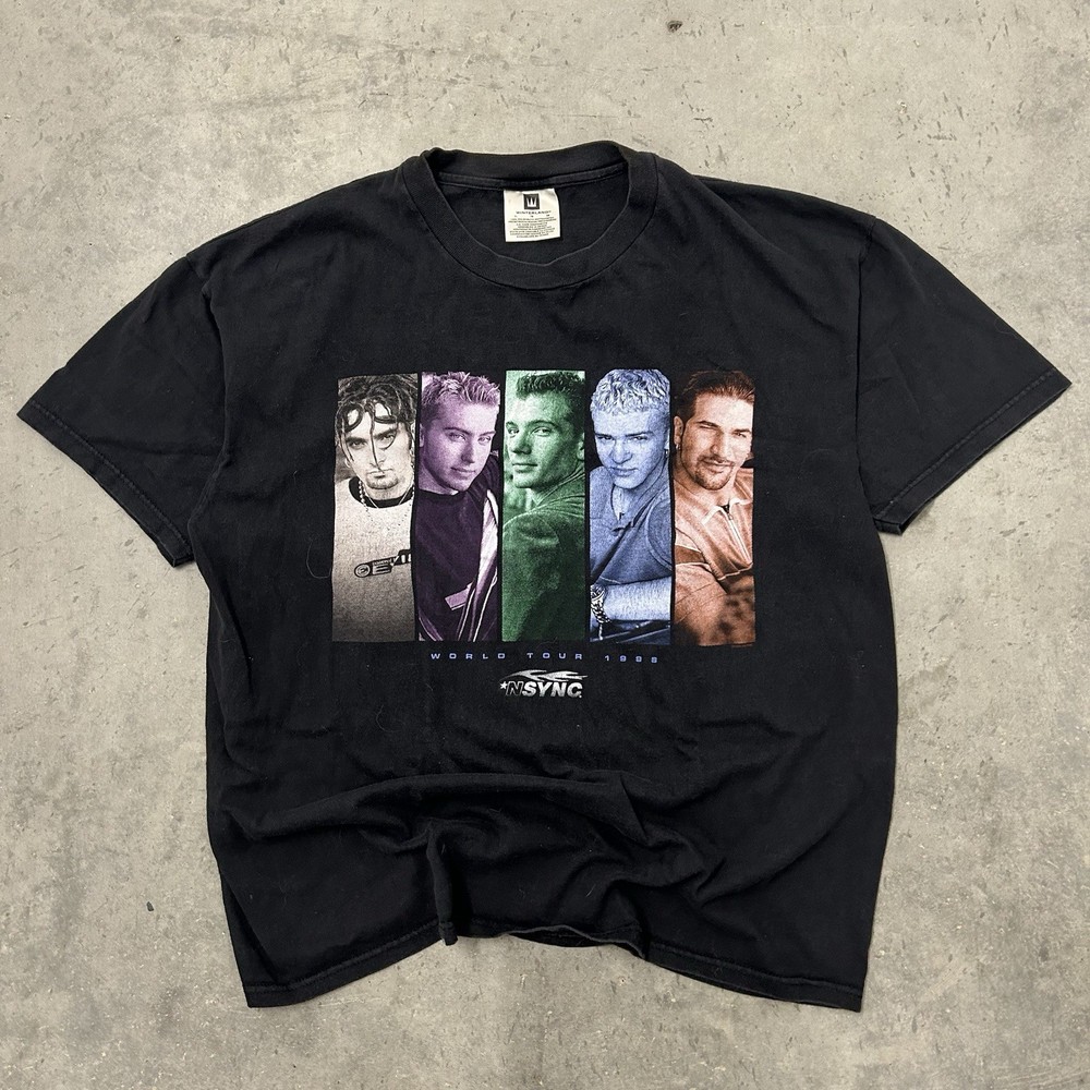 Vintage 1999 NSYNC Tour T-Shirt Winterland XL 90's Double Sided Y2K Rare