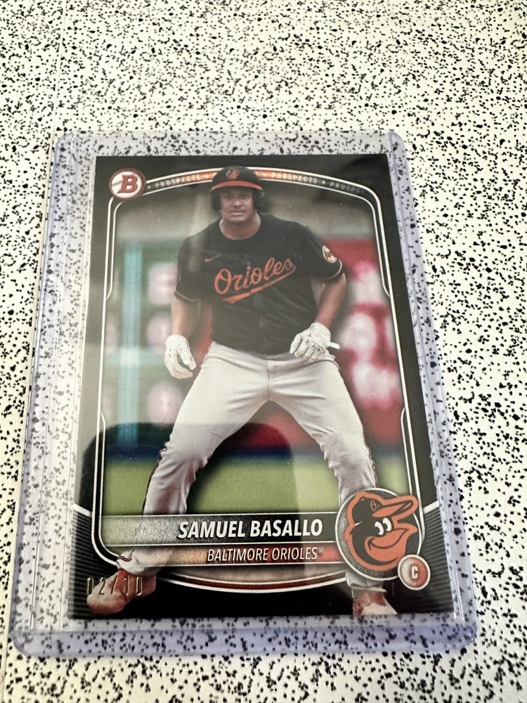 2025 Bowman - Chrome Prospects Samuel Basallo #BCP-109 Black...