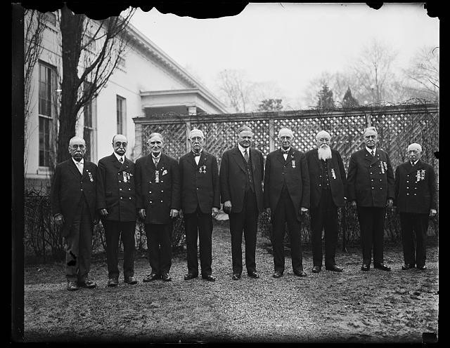 Photo:Washington DC Herbert Hoover Group Outside White House 1929
