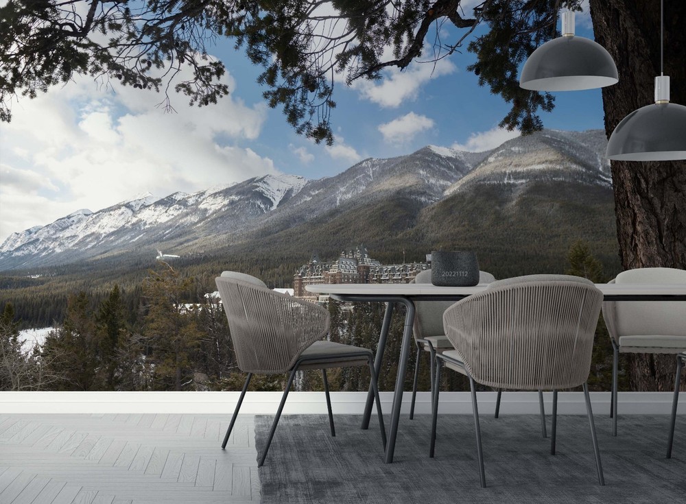 3D Mountain Forest Winter Landscape Wall Murals Wallpaper Murals Wall Sticker
