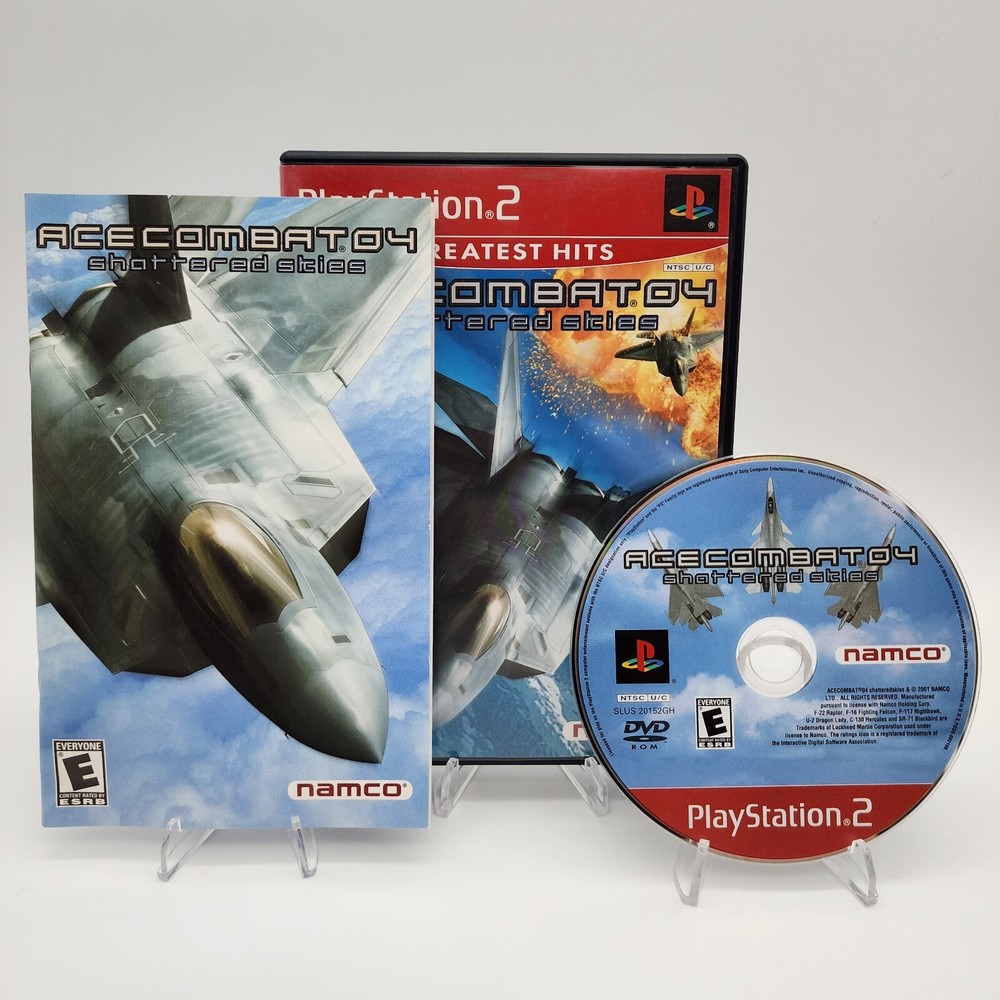 Ace Combat 4 Shattered Skies PS2 Complete with Manual and Registration Card-image