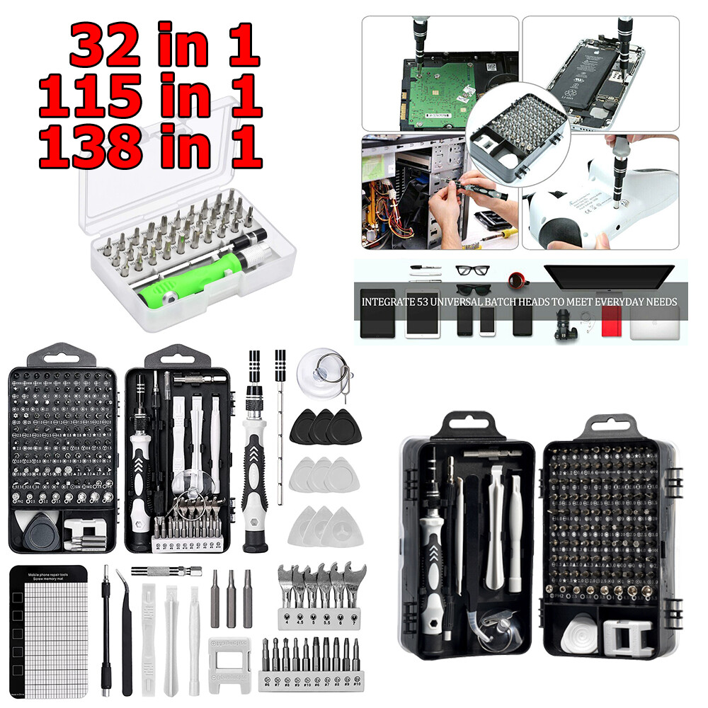 Precision Magnetic Screwdriver Bit Set for PC Phone Watch Repair with TORX Tool Kit Case