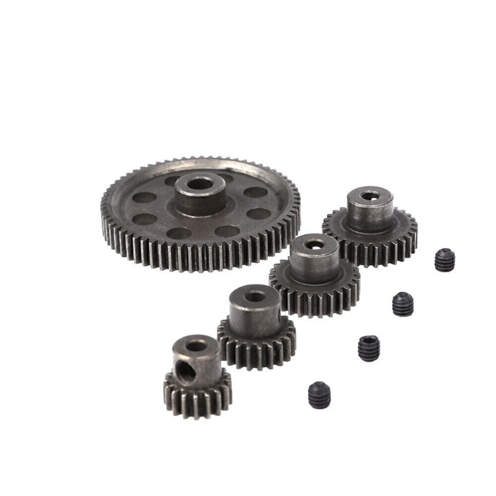 For HSP 1/10 RC Cars Metal Spur Differential Gear 64T Motor Pinion Cogs Set