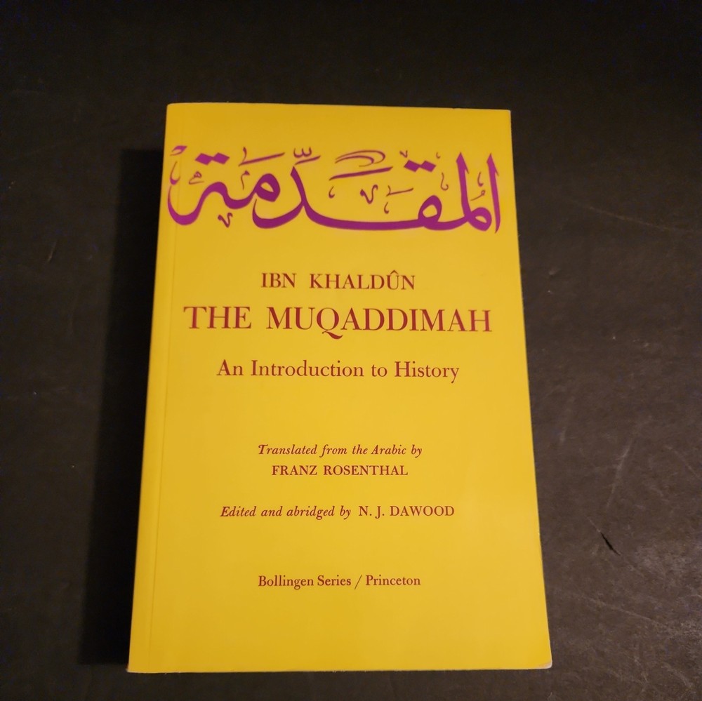 The Muqaddimah: An Introduction to History 1989 9th printing paperback